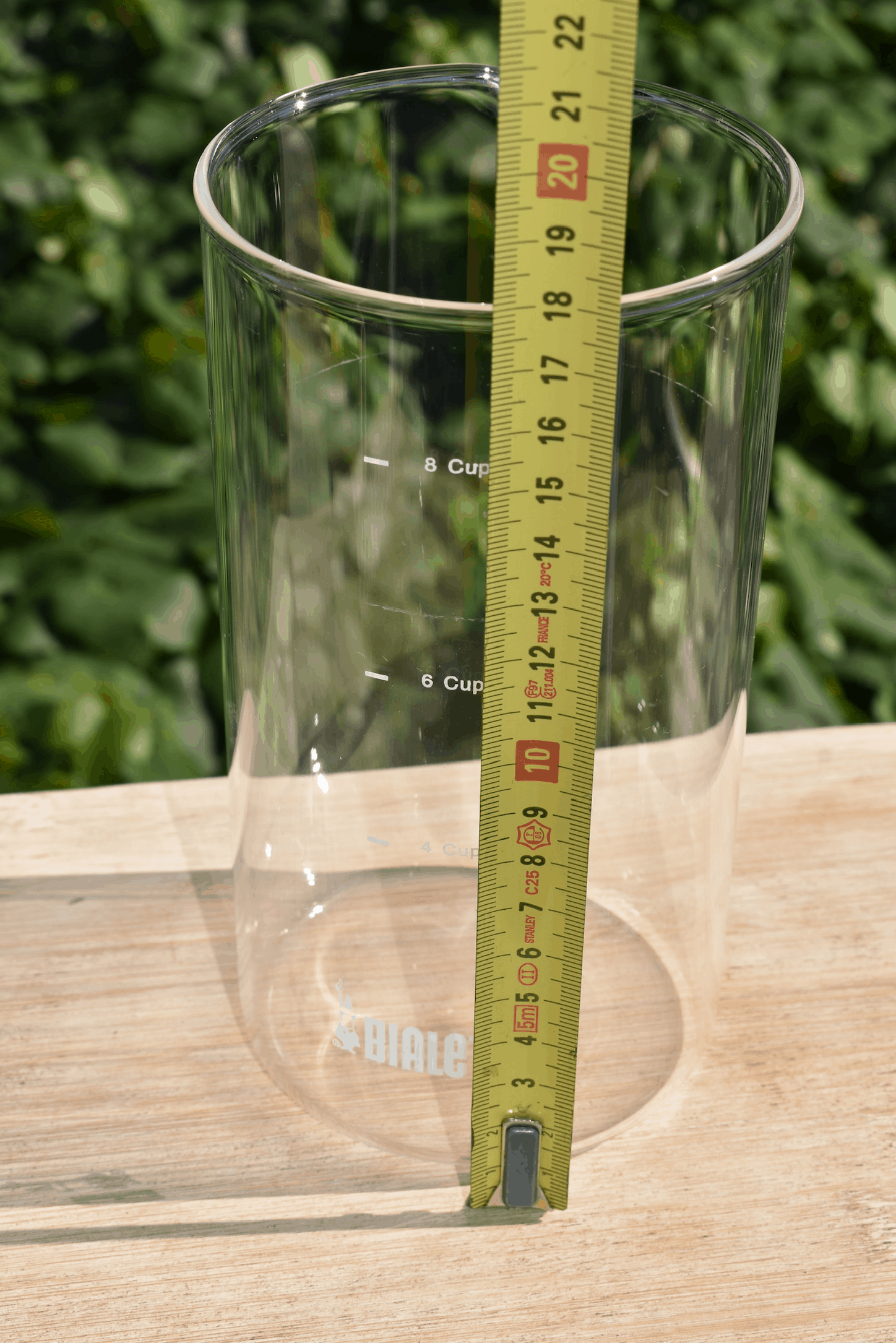 What size is your french press beaker?Bialetti French press beaker measured.