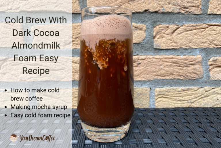 Cold Brew With Dark Cocoa Almondmilk Foam Easy Recipe 2024