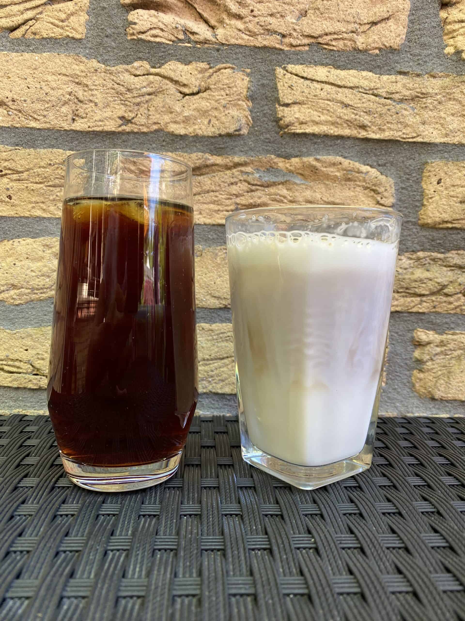 "Iced coffee vs. iced latte."