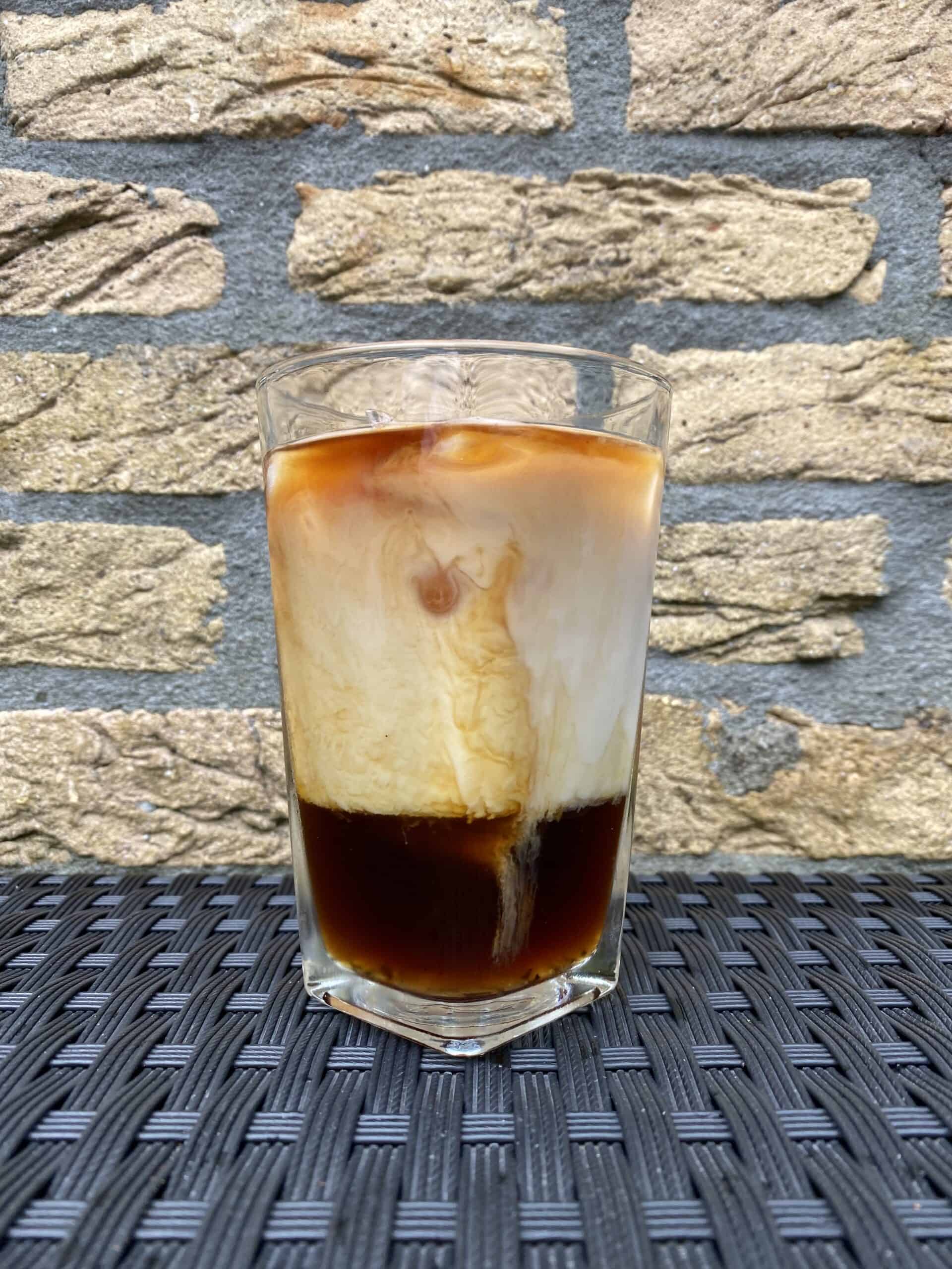 Iced blonde vanilla latte.