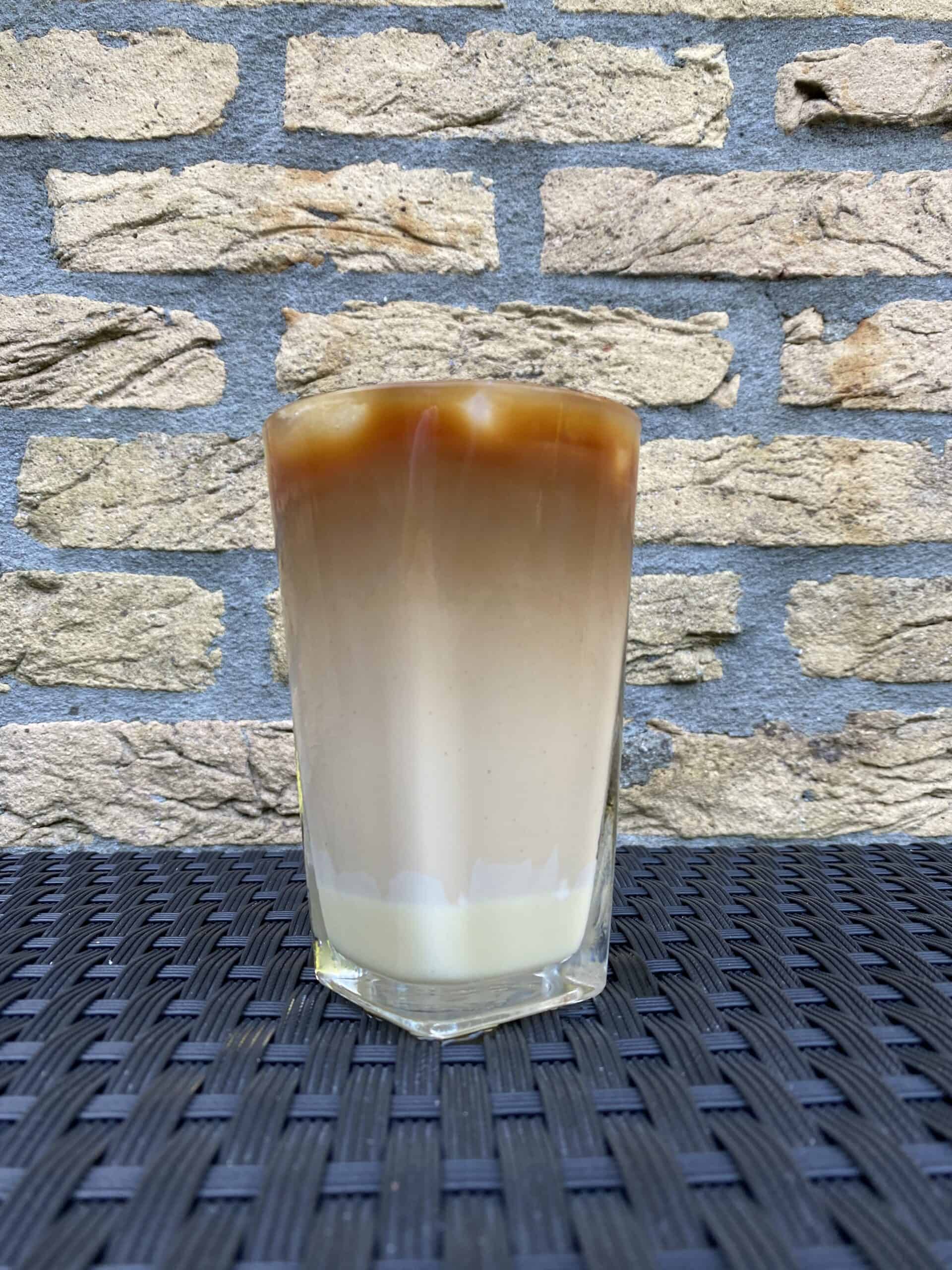 Iced Spanish latte, ready to drink.