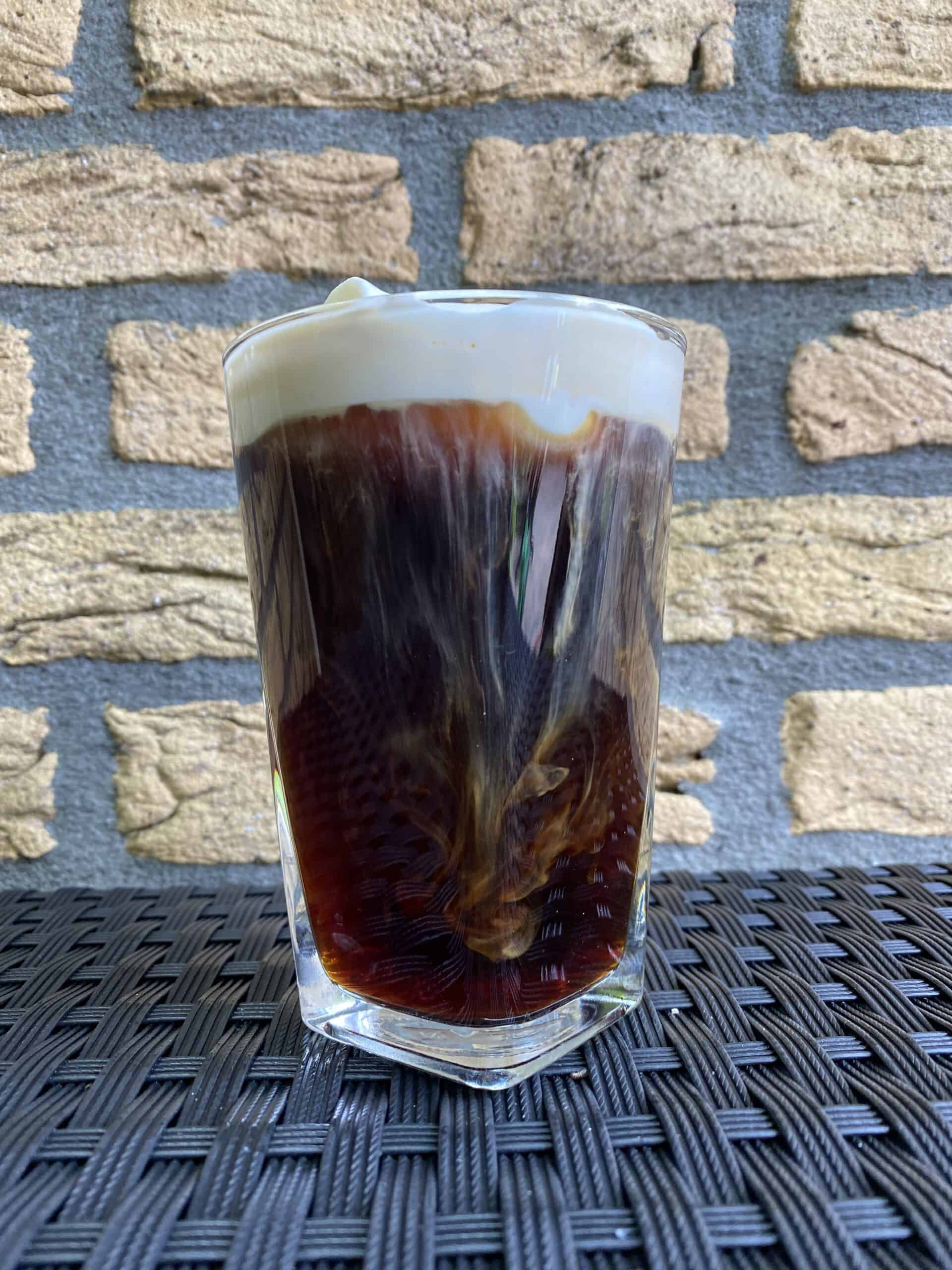 Coffee with whipped cream.