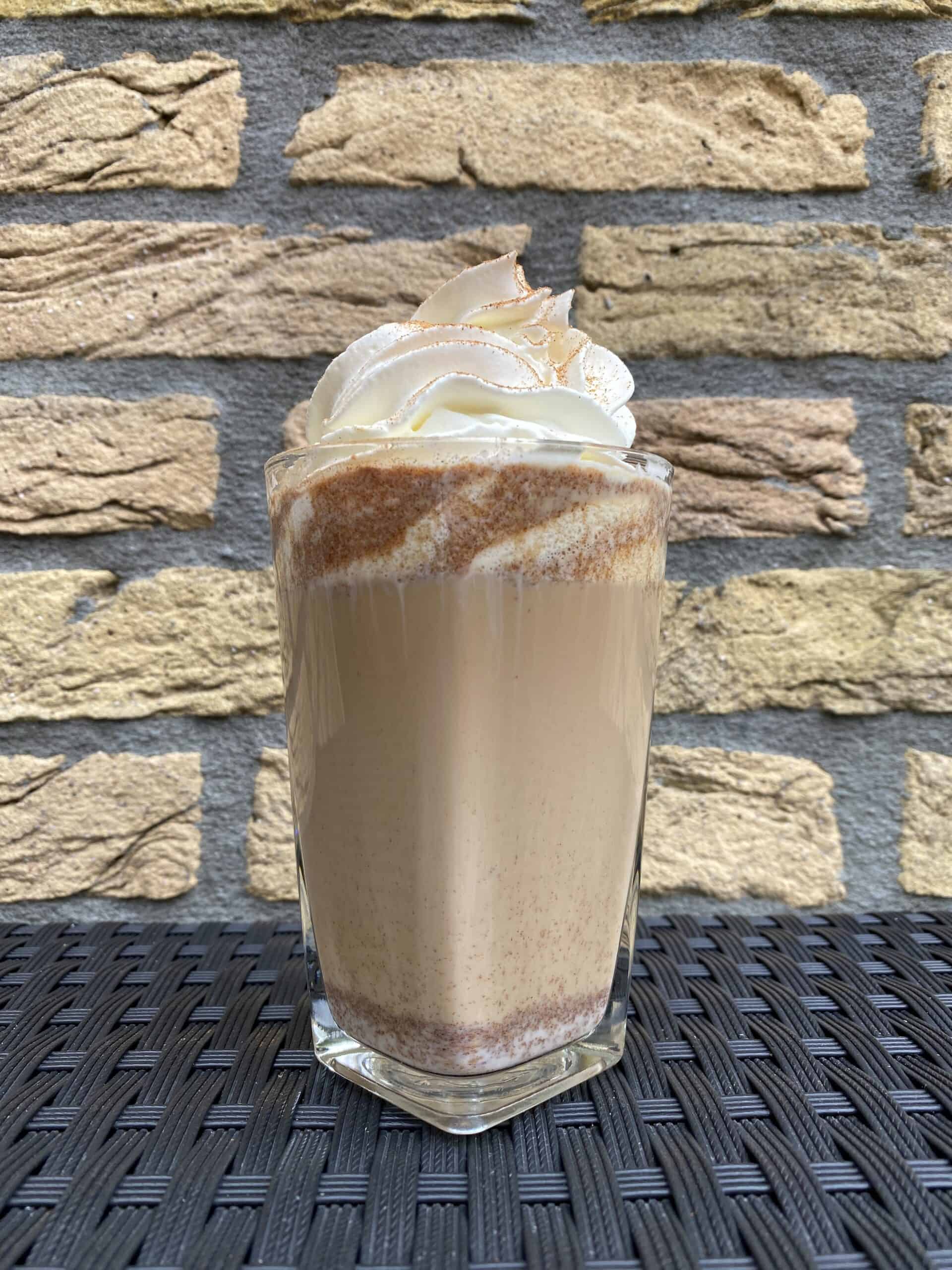 Homemade pumpkin spice latte.