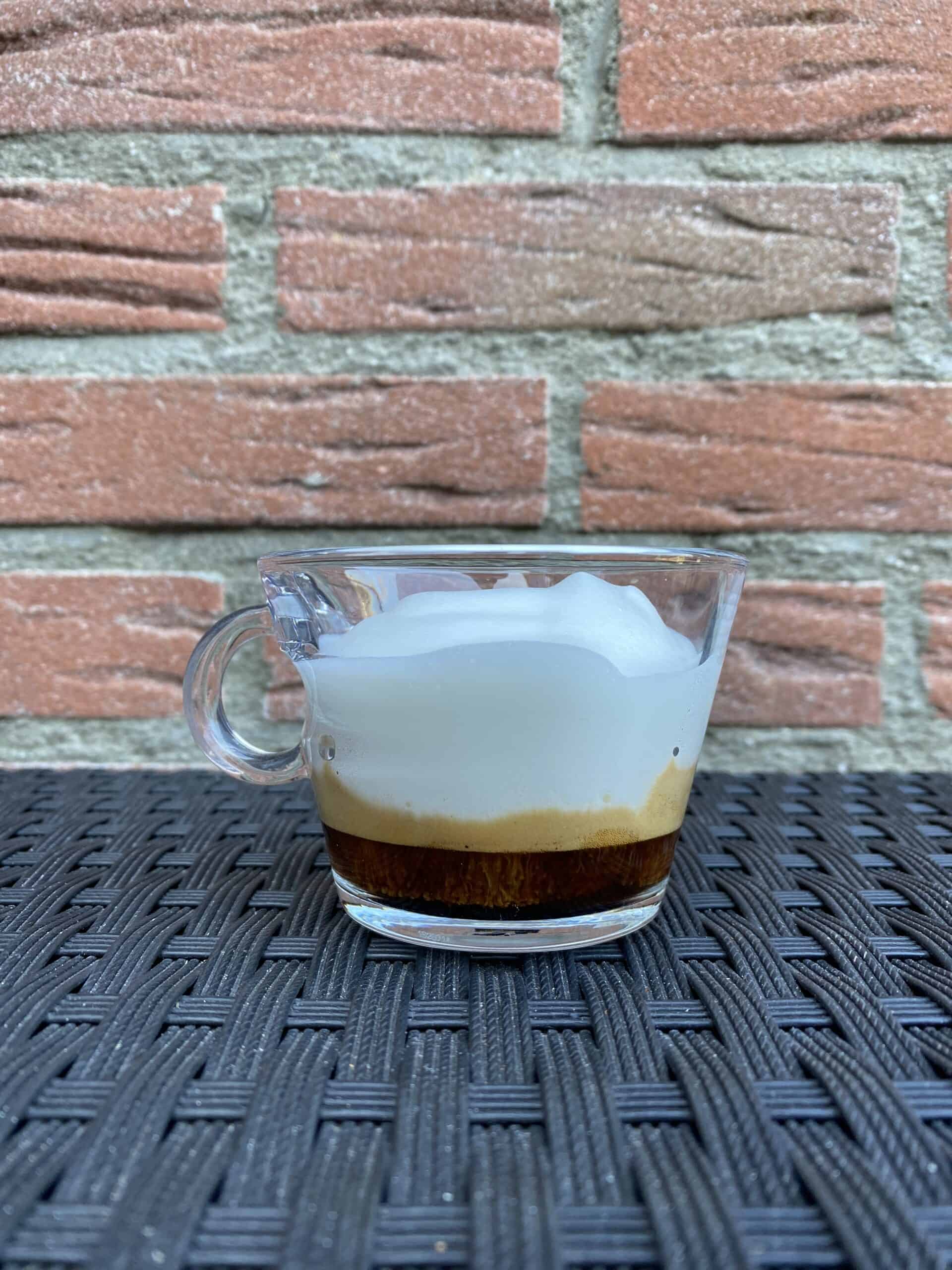 Homemade bone dry cappuccino.