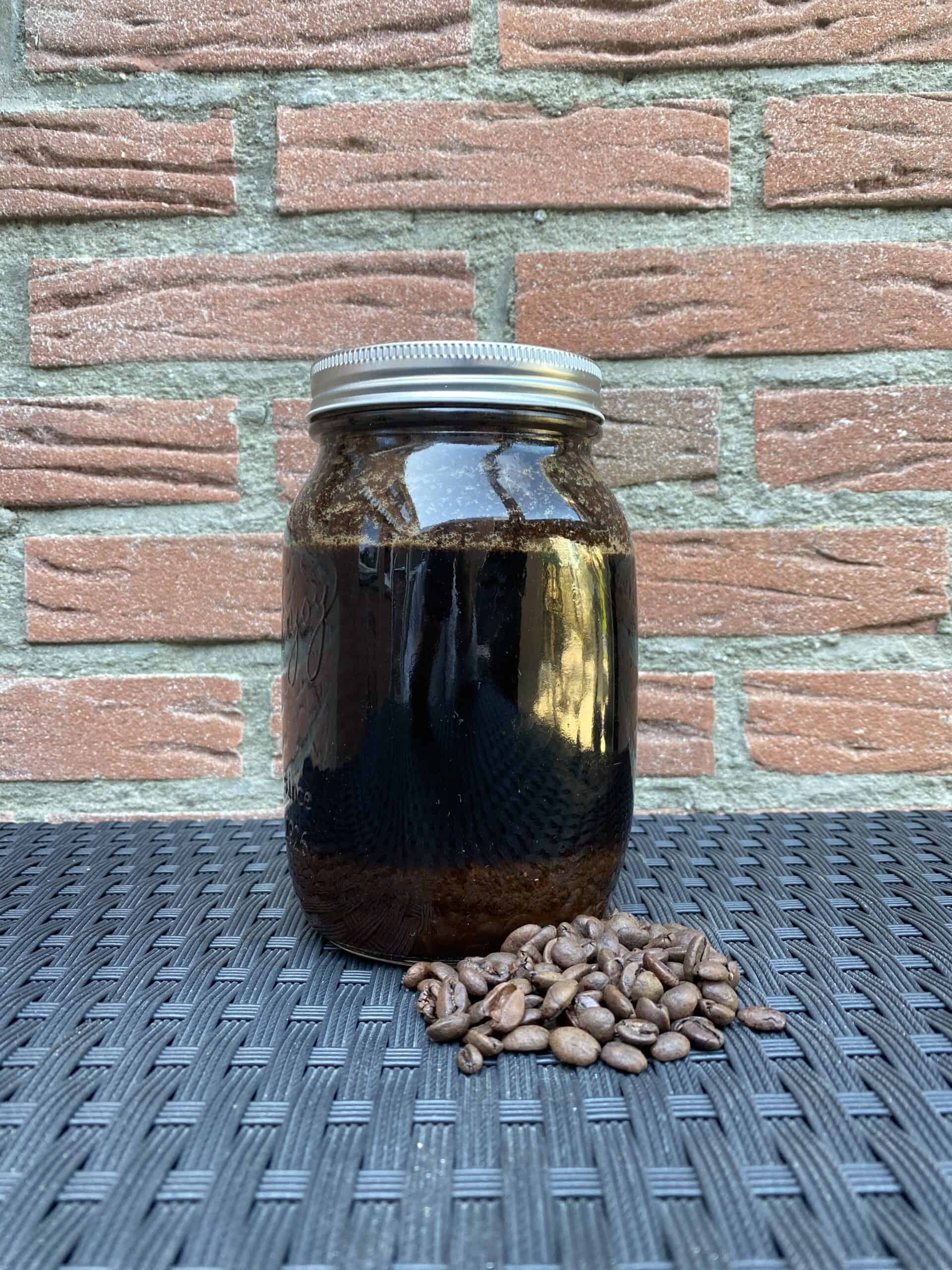 Homemade decaf cold brew.