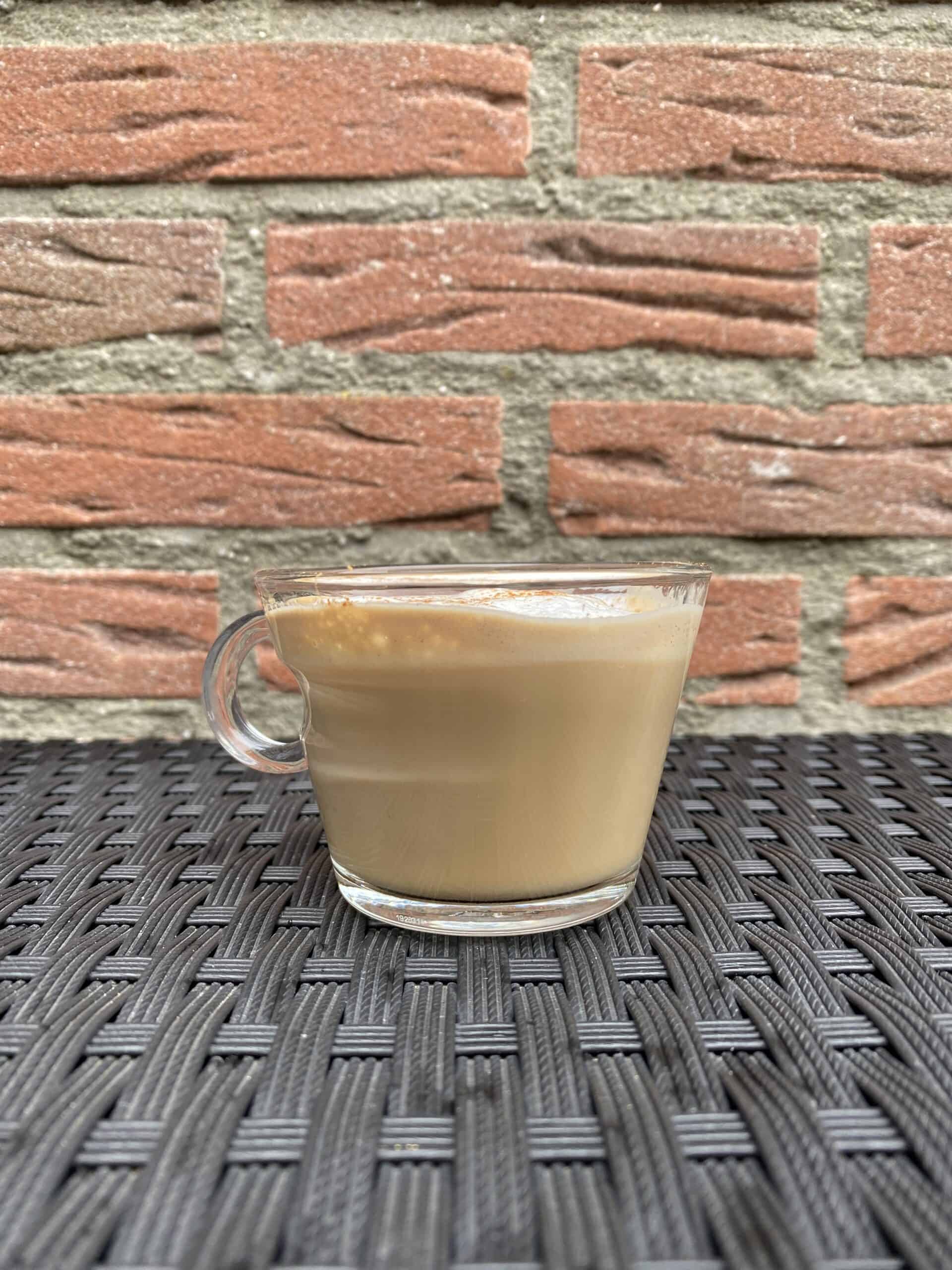 Homemade cappuccino.