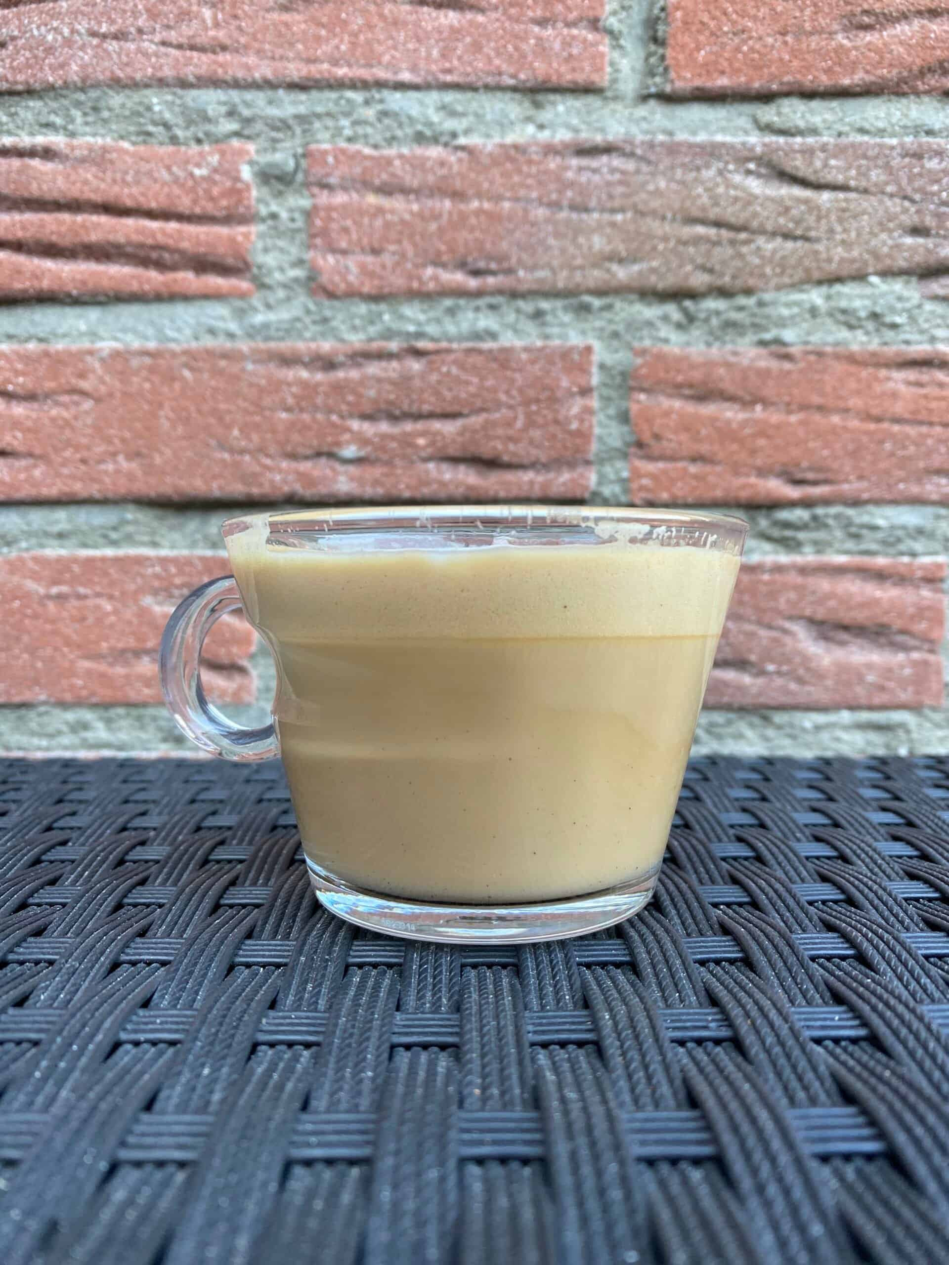 Homemade wet cappuccino.