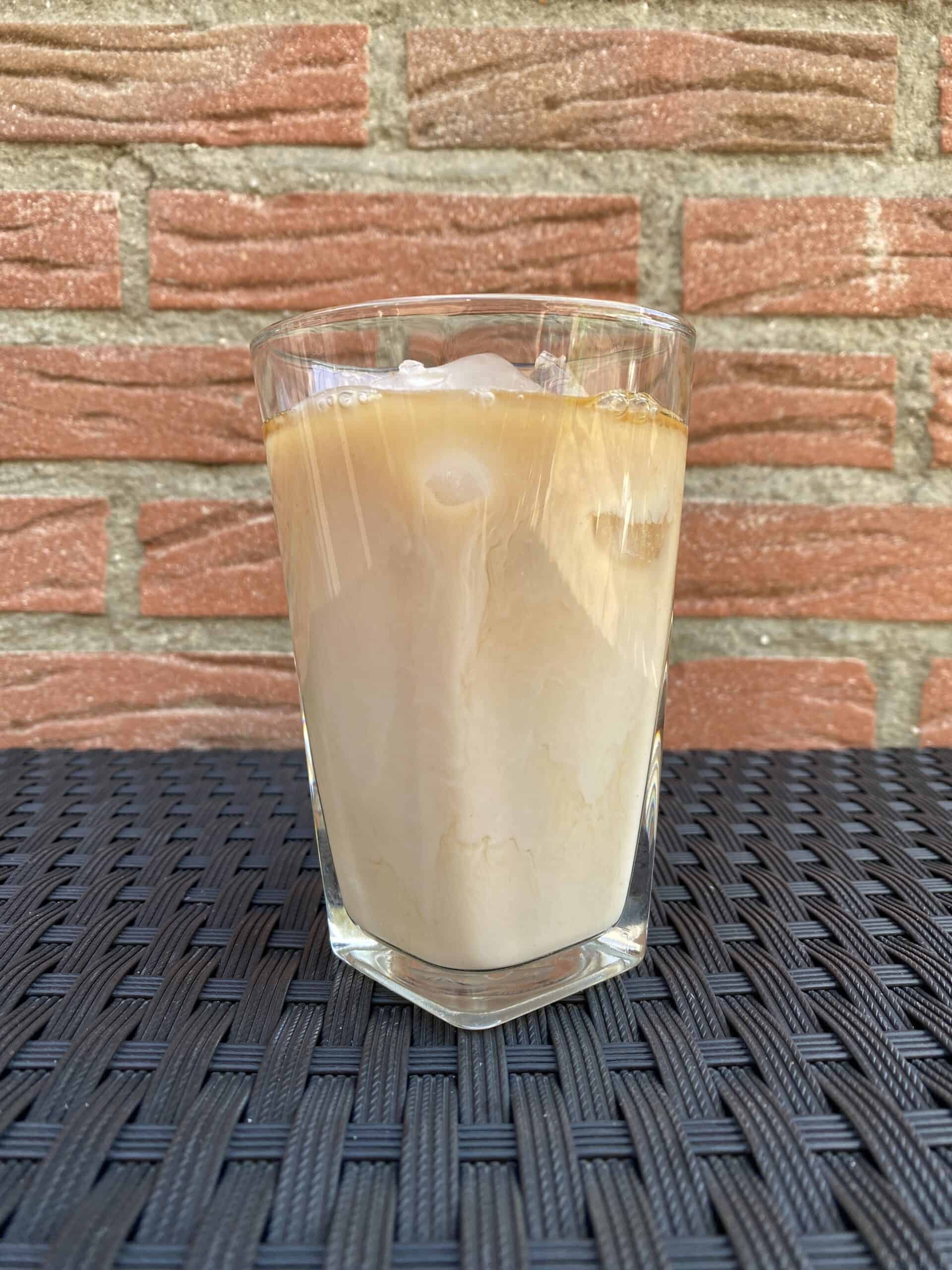 Homemade iced chai latte.