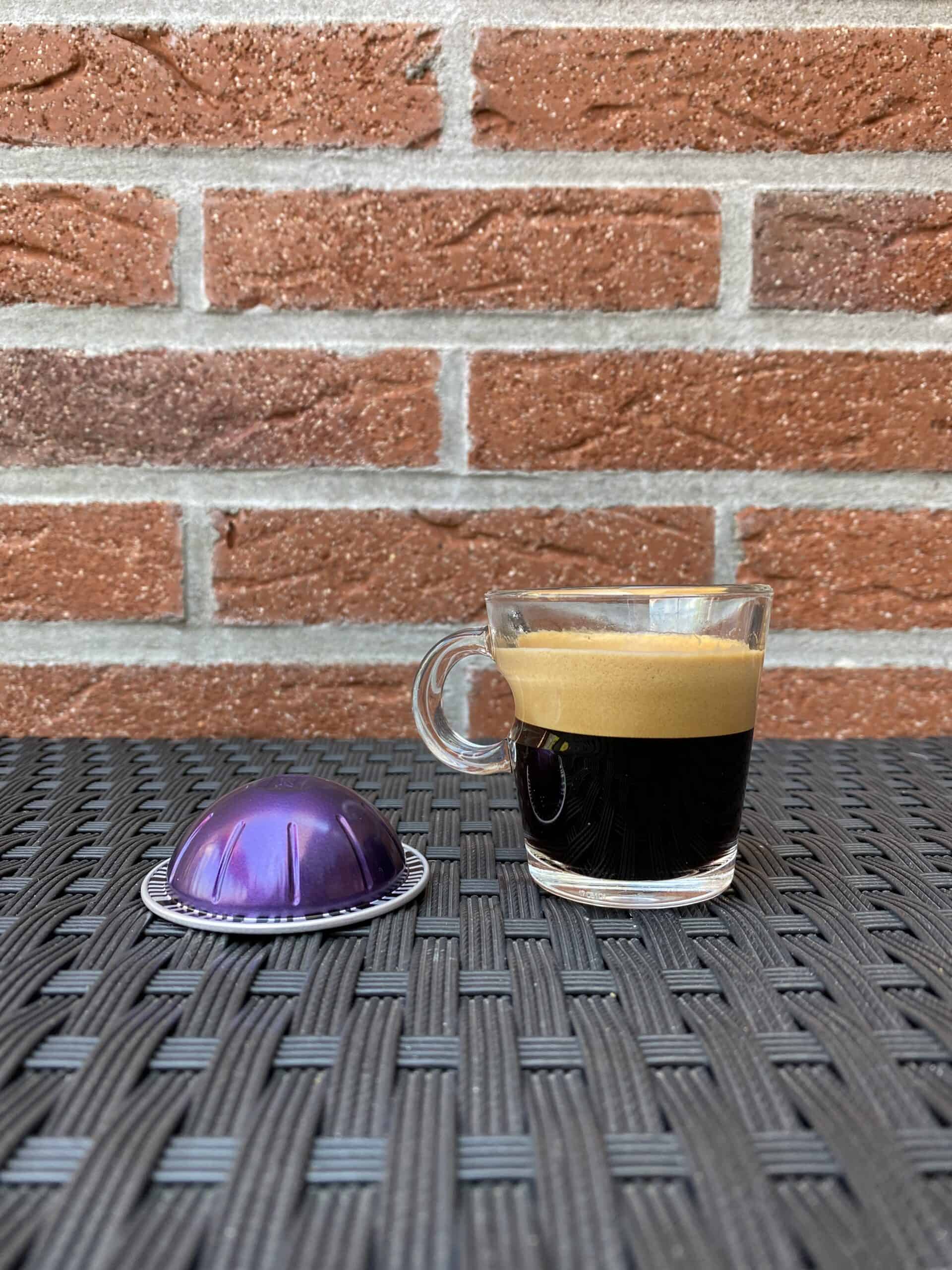 Nespresso Altissio brewed espresso.