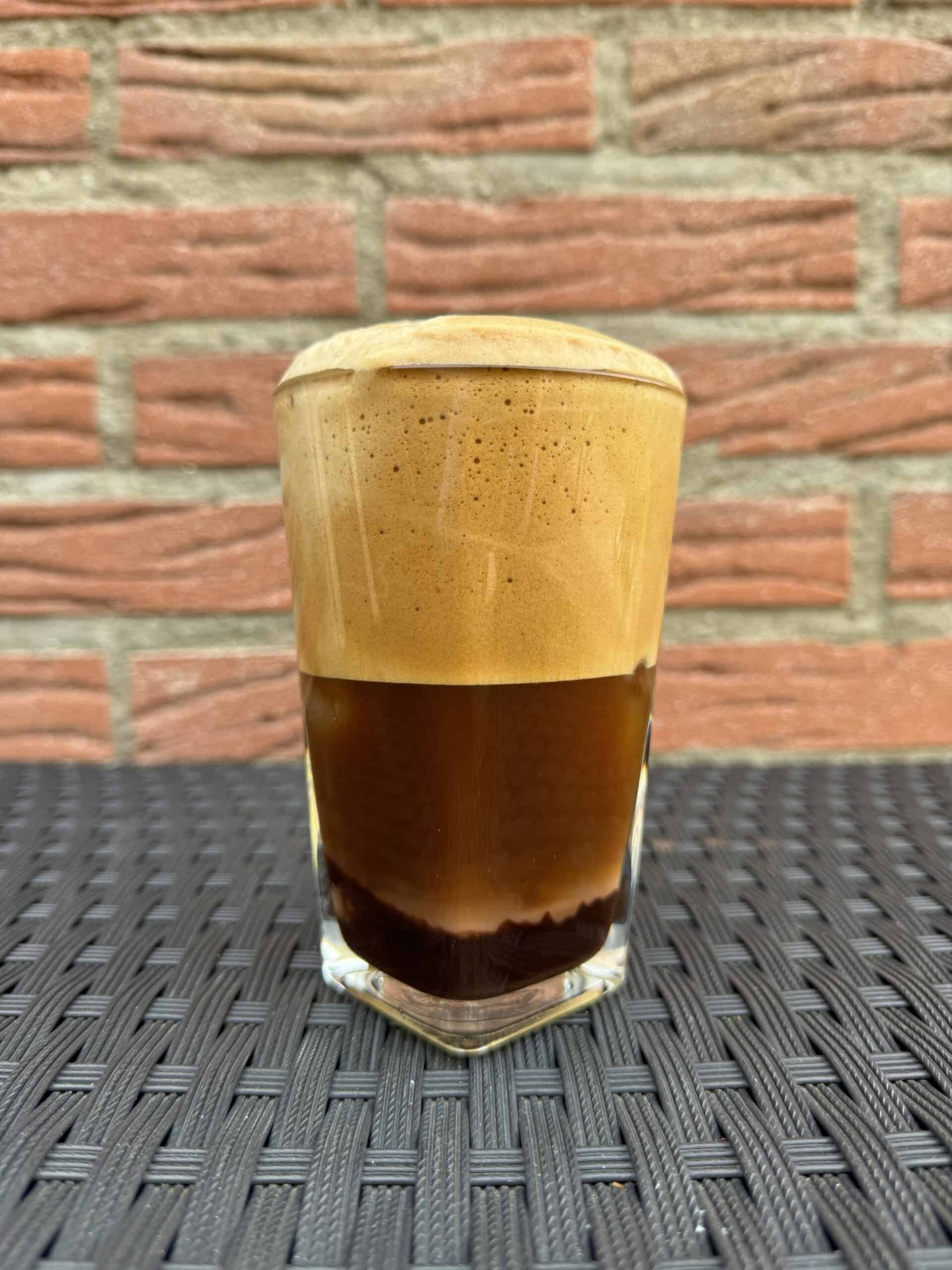 Homemade mocha Frappe.